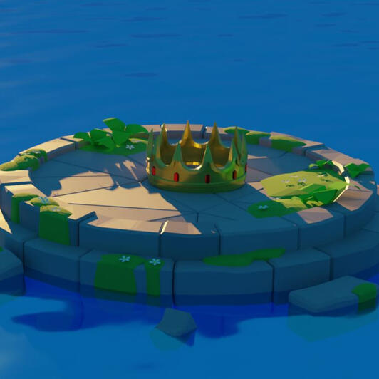 Low poly lost crown