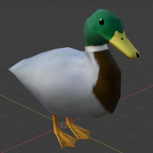 Low poly duck