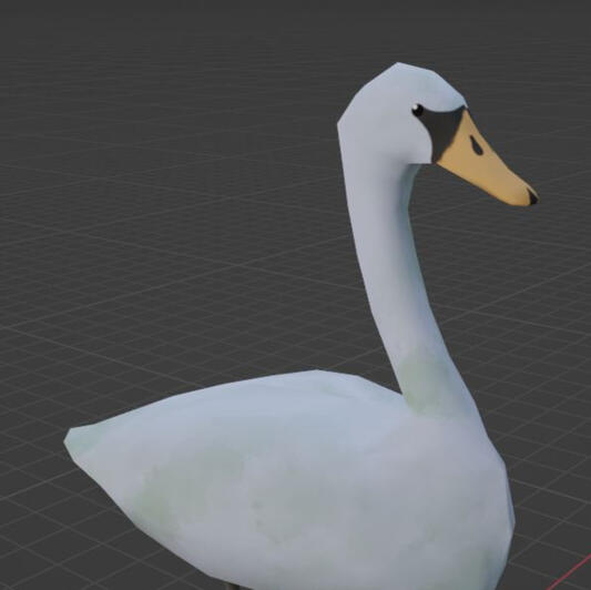 Low poly Swan