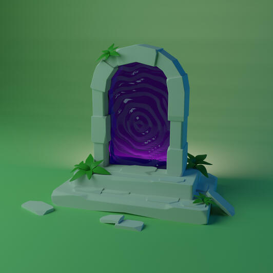 Low poly portal